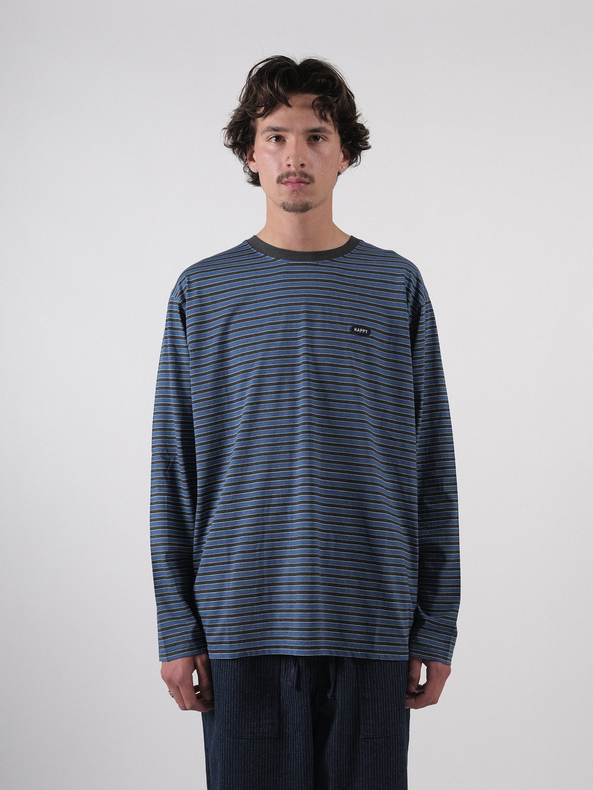 INDIGO STRIPE LONG SLEEVE