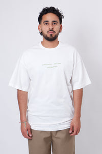 Loose Fit T-Shirt Landart 02 Print White