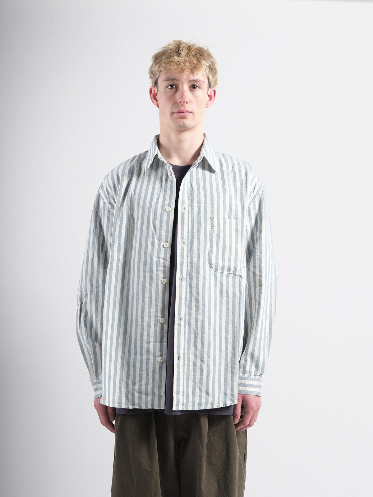 MELANGE STRIPES SHIRT