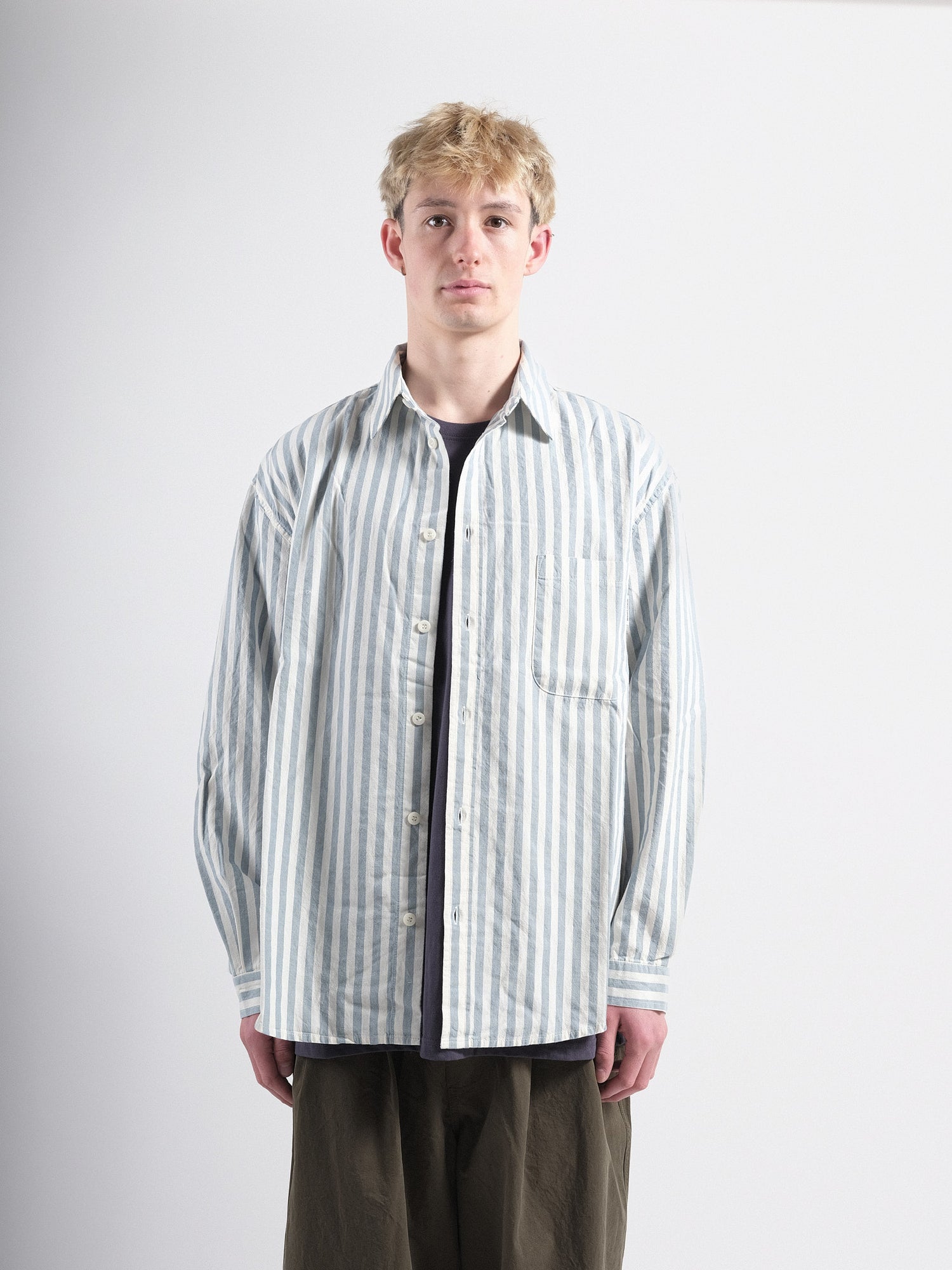 MELANGE STRIPES SHIRT