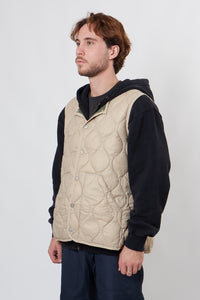 Military Crew Neck Down Vest