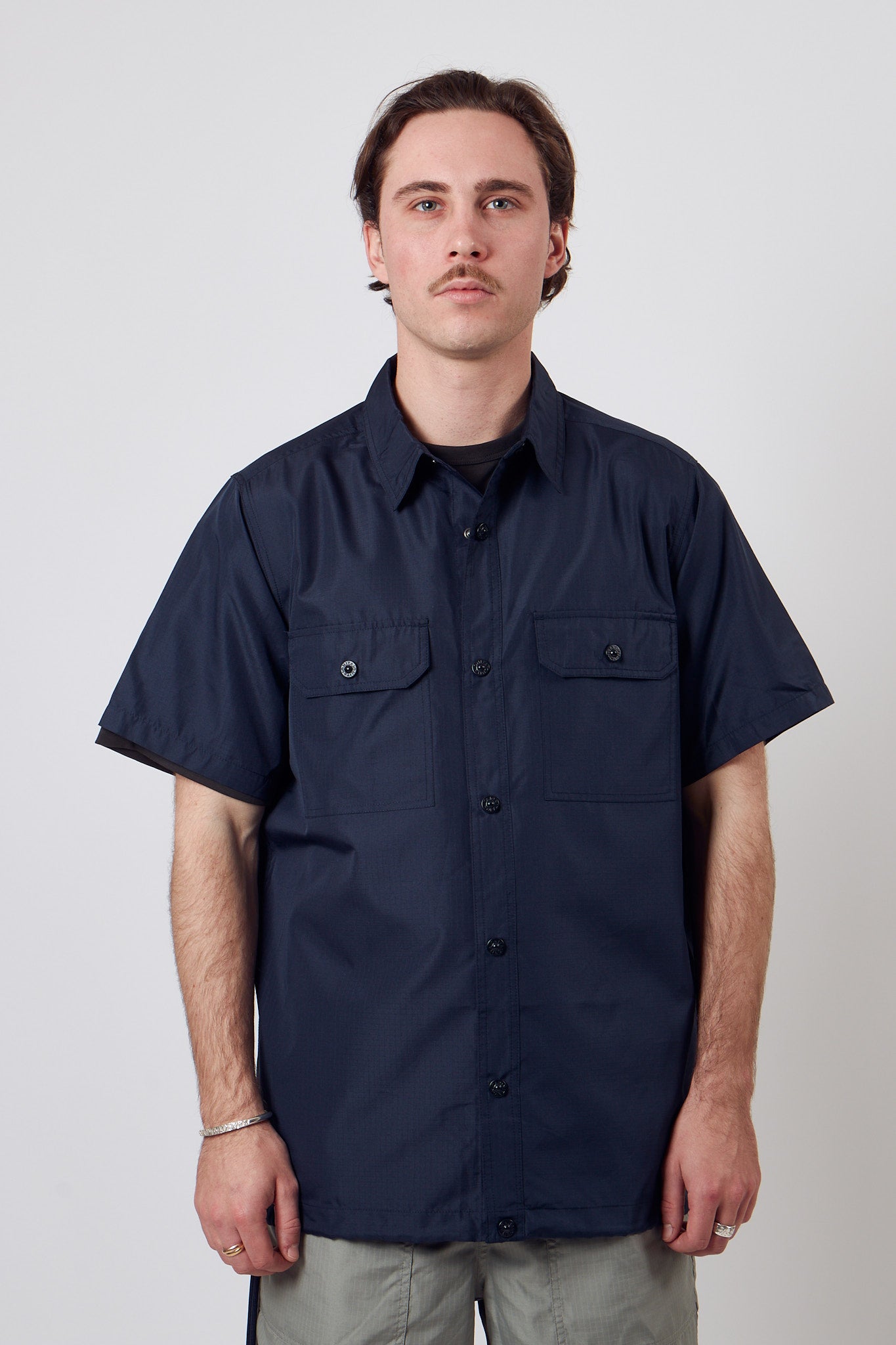 Military Half Sleeve Shirts D.Navy