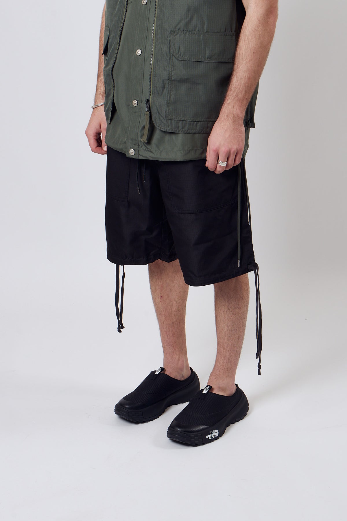 Military Reversible Short Pants Black