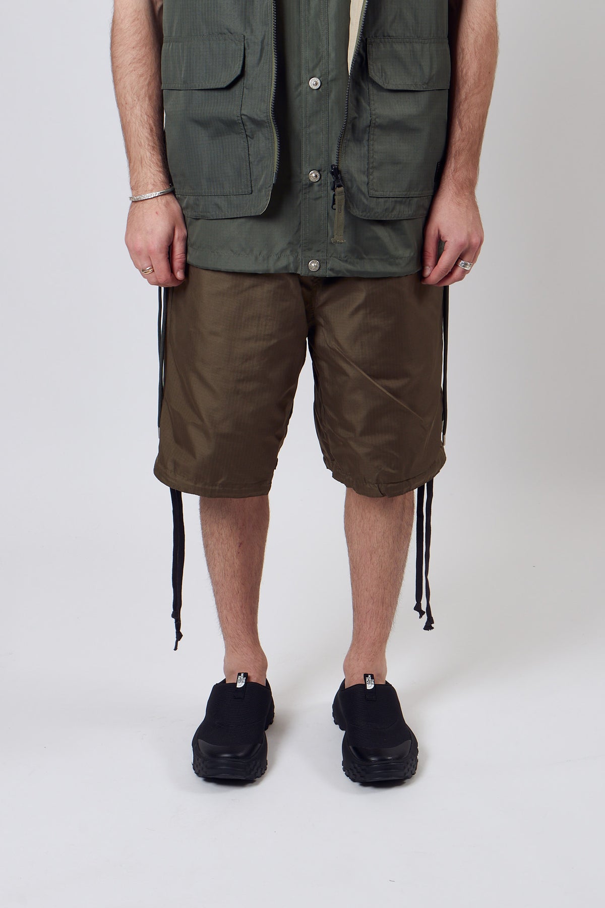 Military Reversible Short Pants Black