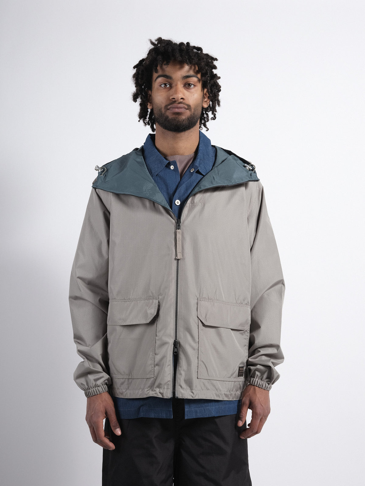 Non Down Military Reversible W-ZIP Pocket Sage Green