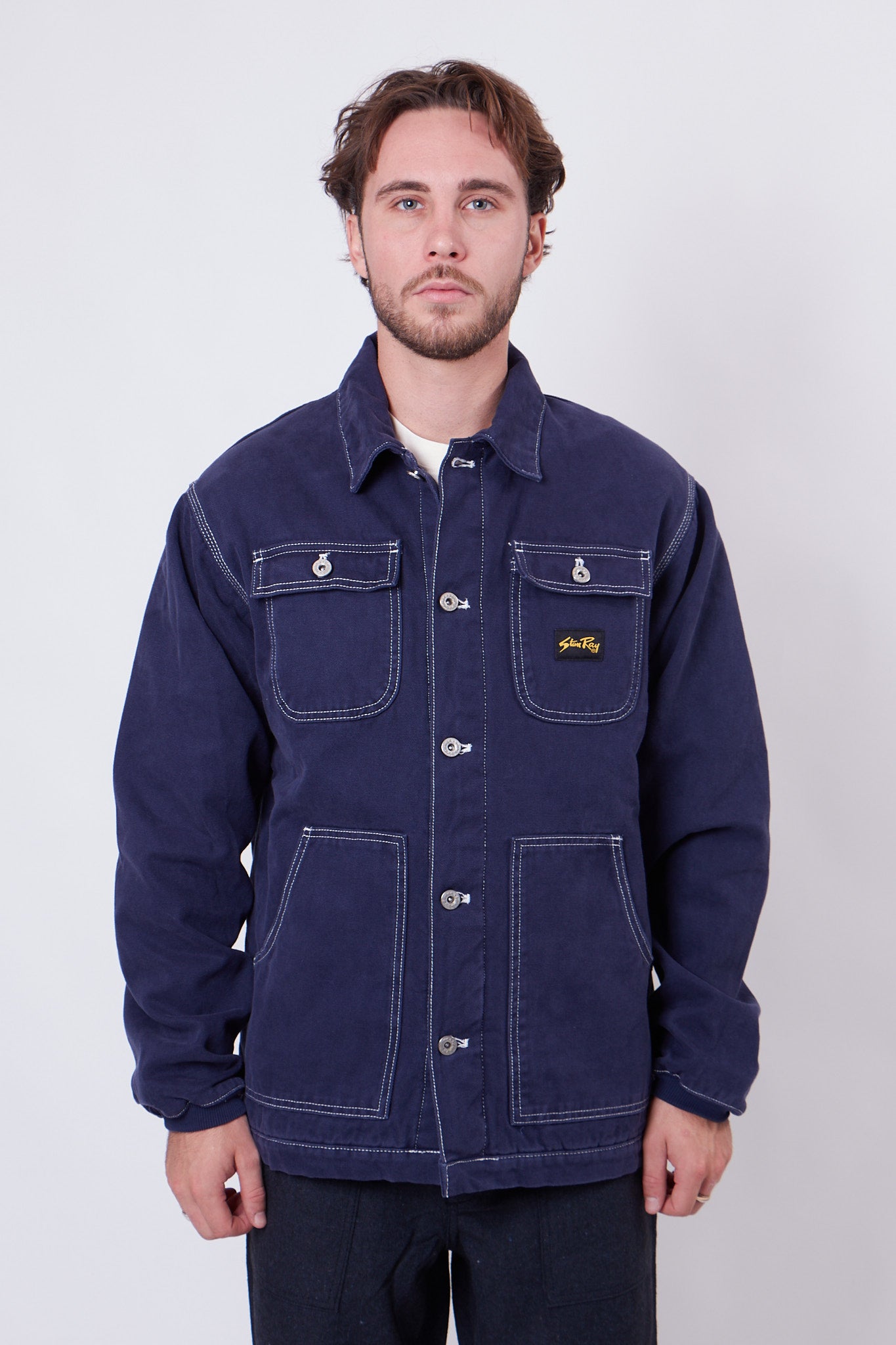 Pork Chop Jacket Washed Navy