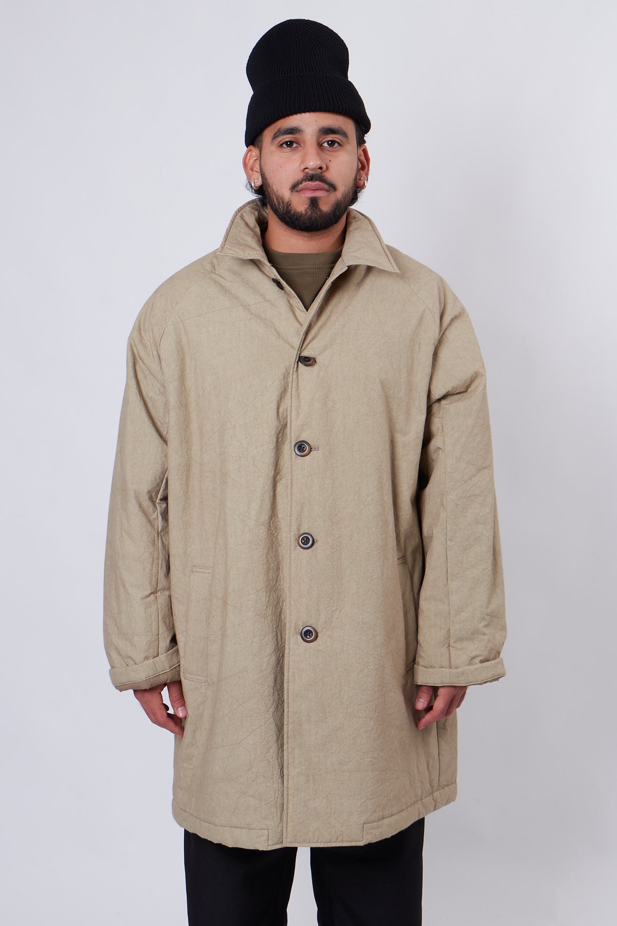 Quilt Deli Coat Beige