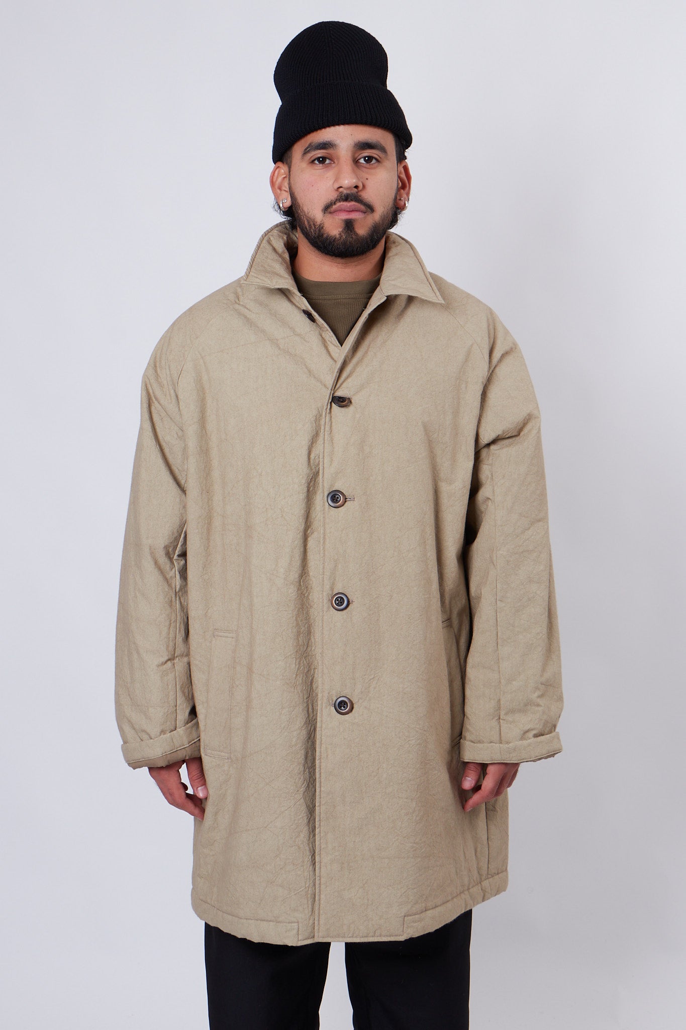Quilt Deli Coat Beige