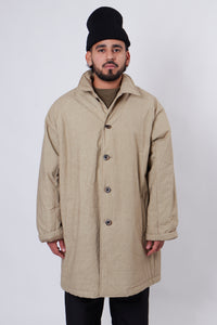 Quilt Deli Coat Beige