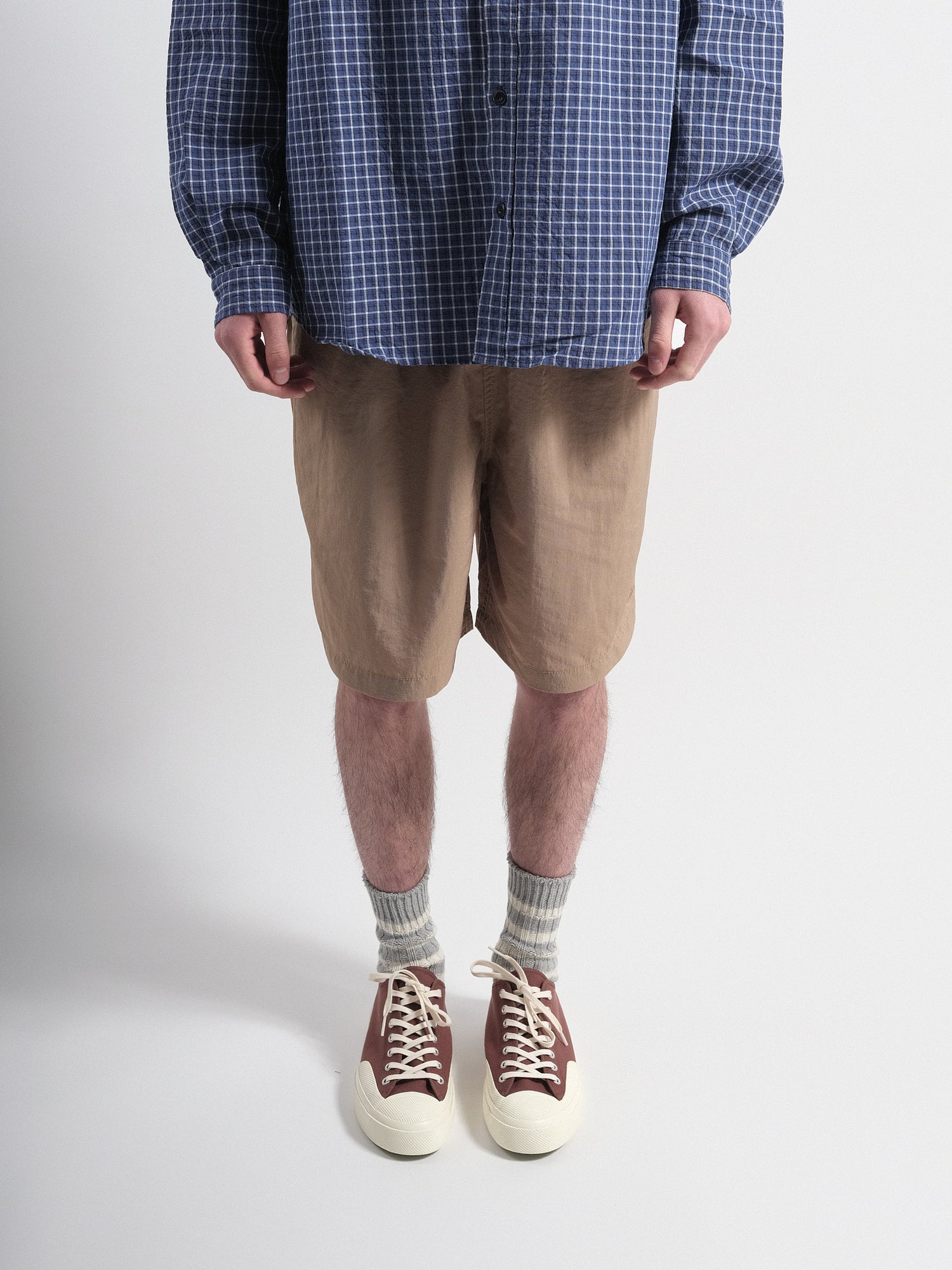 RIPSTOP STRING HALF PANTS Brown