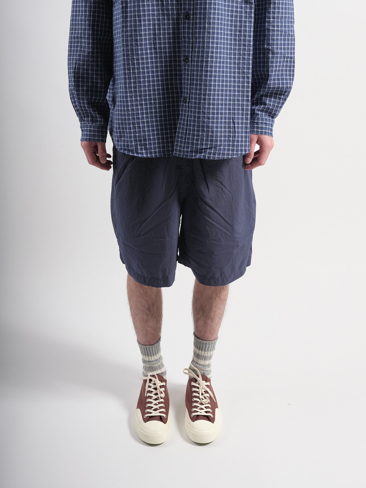 RIPSTOP STRING HALF PANTS Navy