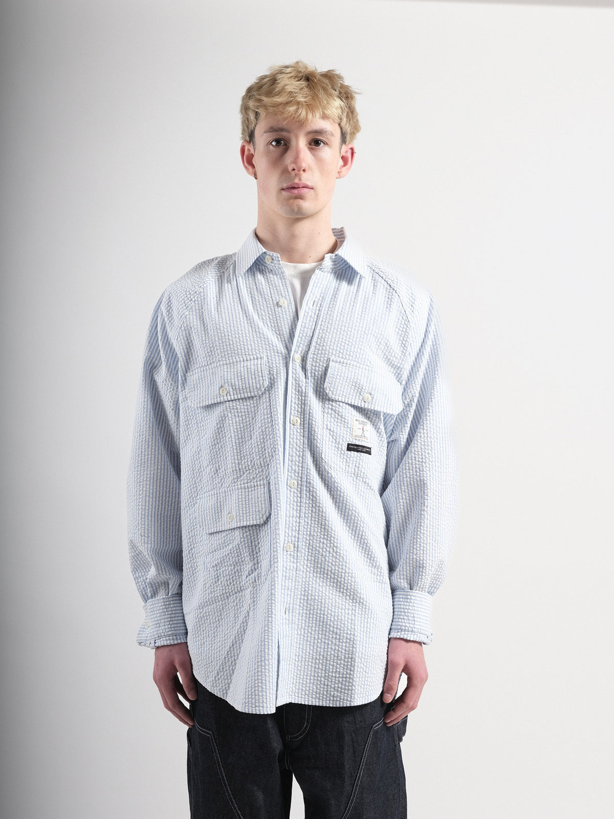 Raglan Shirt R.R x E.G Seersucker