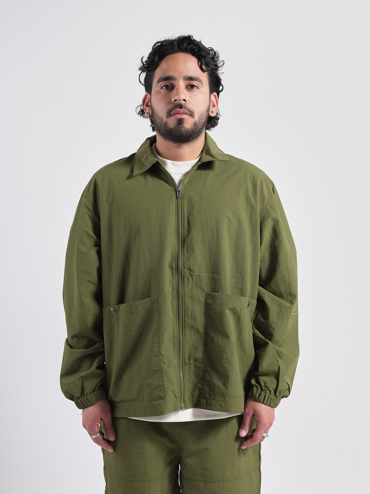 Red Box Nylon L/S Shirt Green