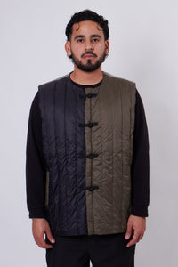 Reversible China Button Inner Down Vest