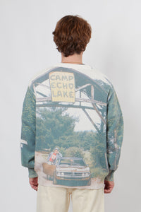 Crew Neck P'S Print Camp Echo Lake