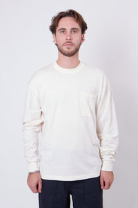 T-Shirt LS P'S Jersey Logo Cornelly Off White