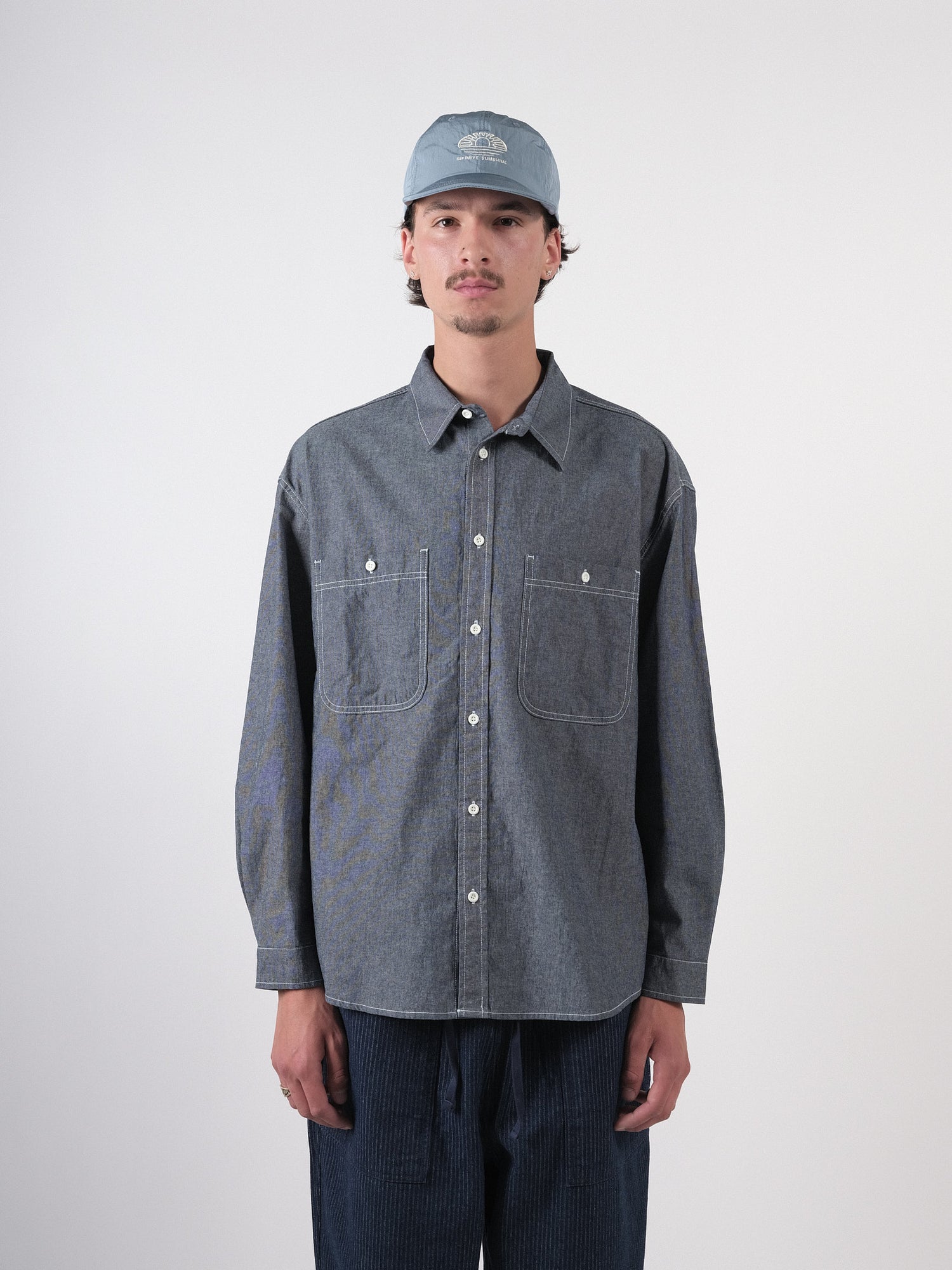 TWO POCKET DENIM SHIRT