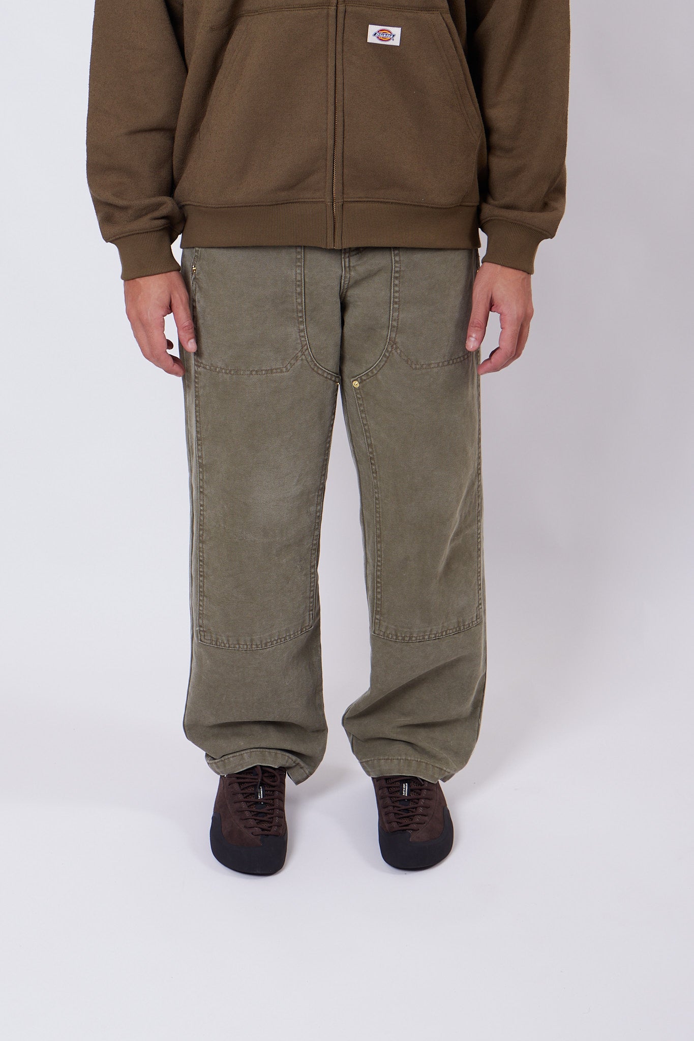 Trucker Double Knee Military Green
