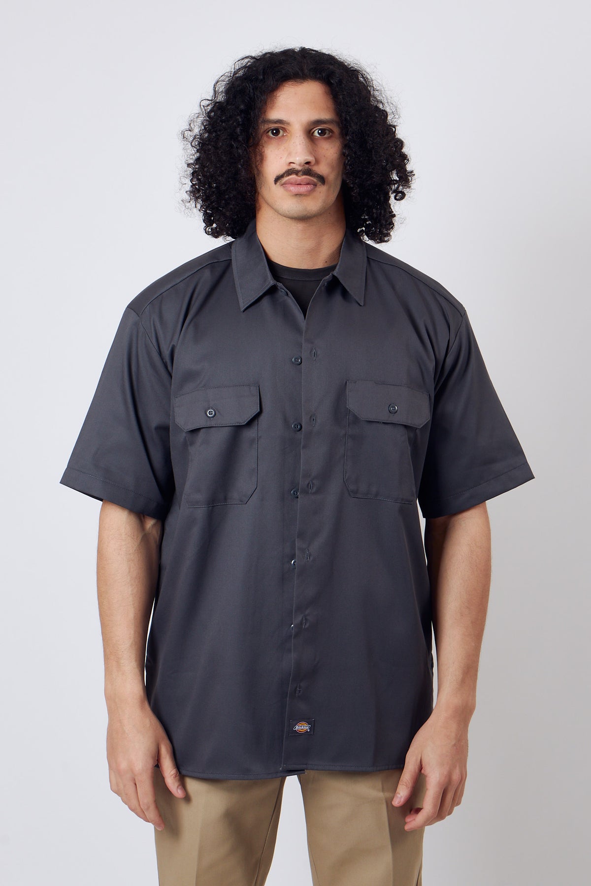 Work Shirt SS Charcoal Grey