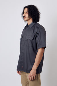 Work Shirt SS Charcoal Grey