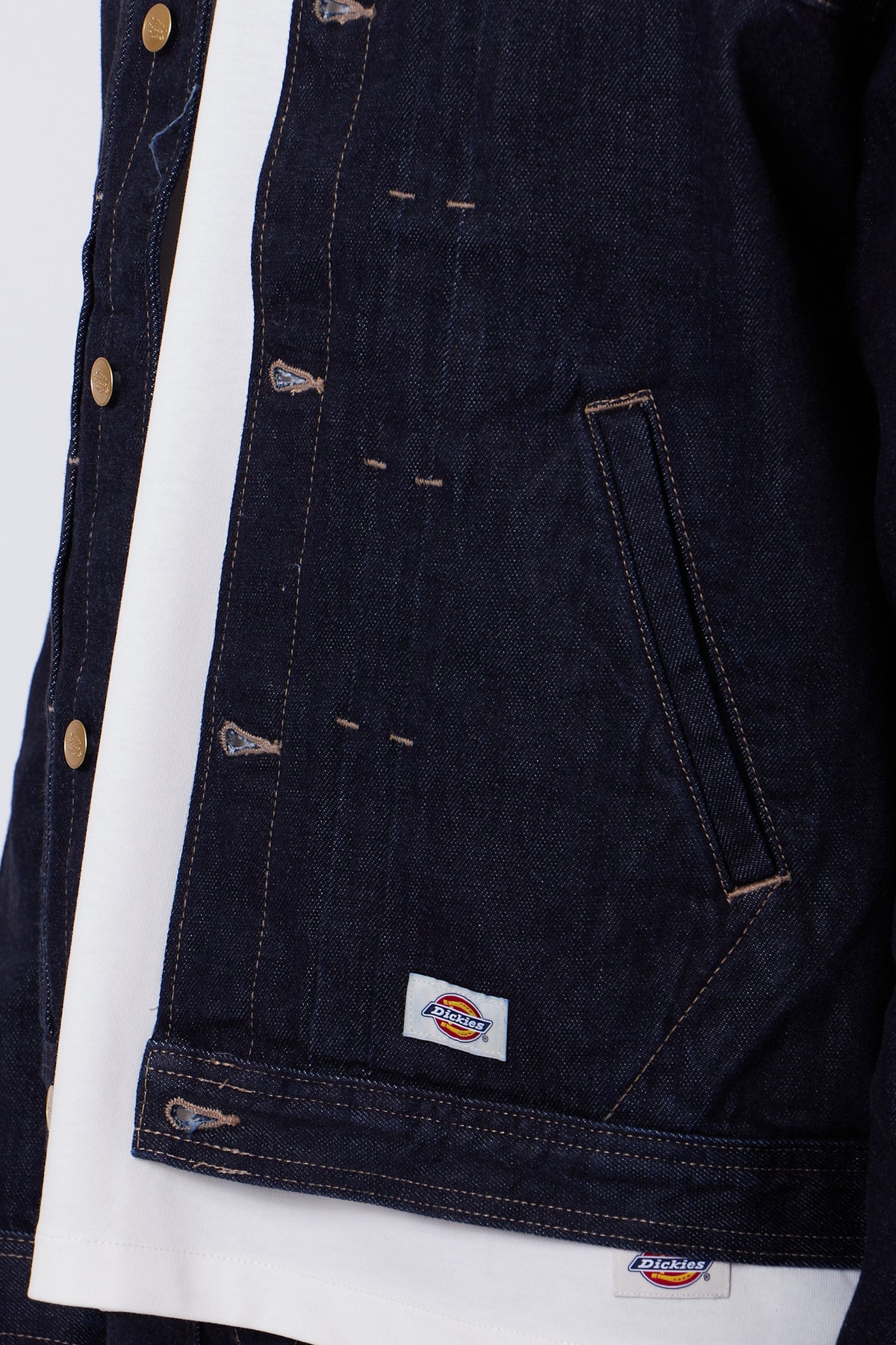 Selvedge Pleated Denim Jacket Rinsed