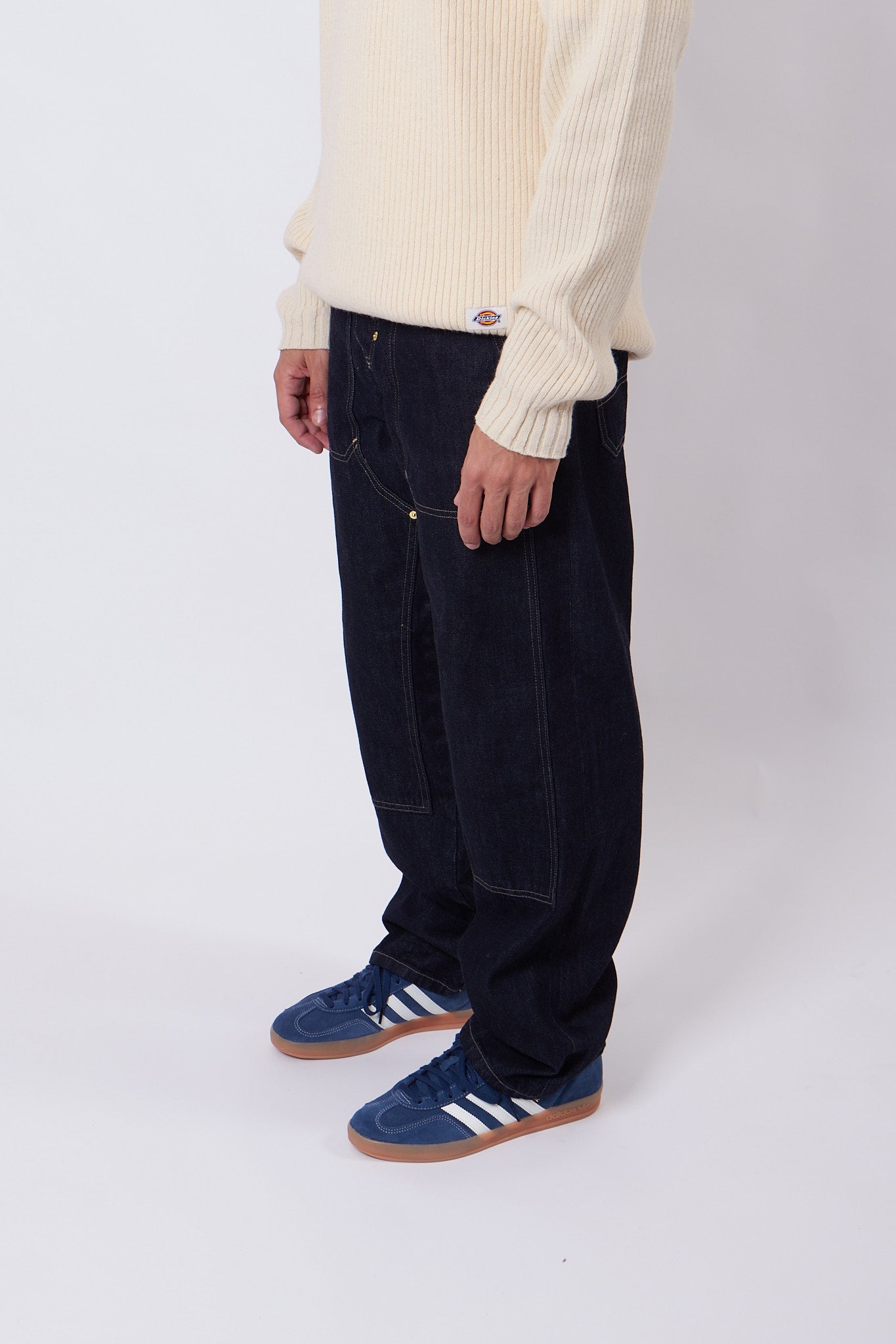 Selvedge Double Knee Denim Rinsed