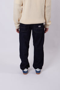 Selvedge Double Knee Denim Rinsed
