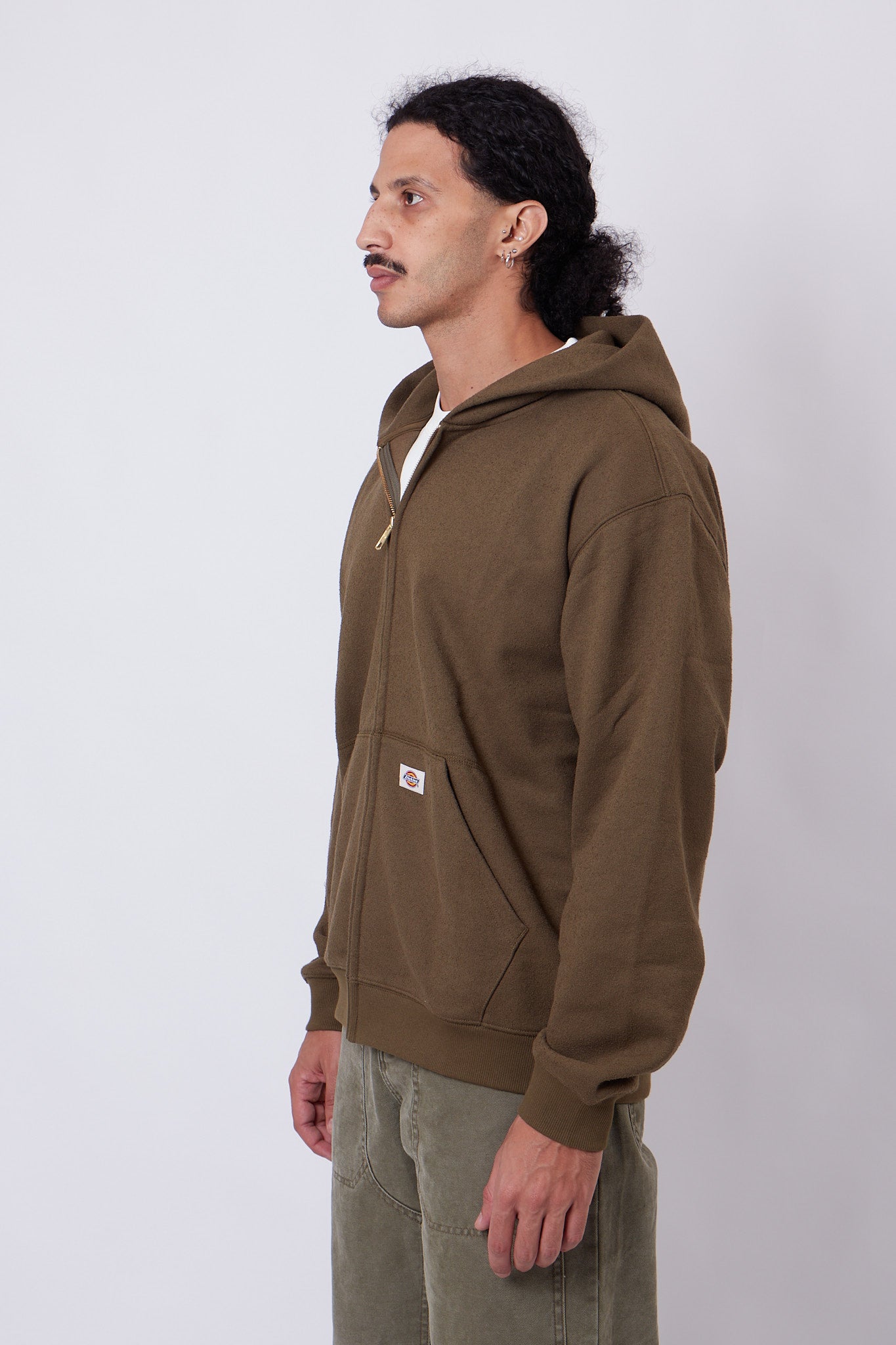 Mineral FZ Hoodie Military Green