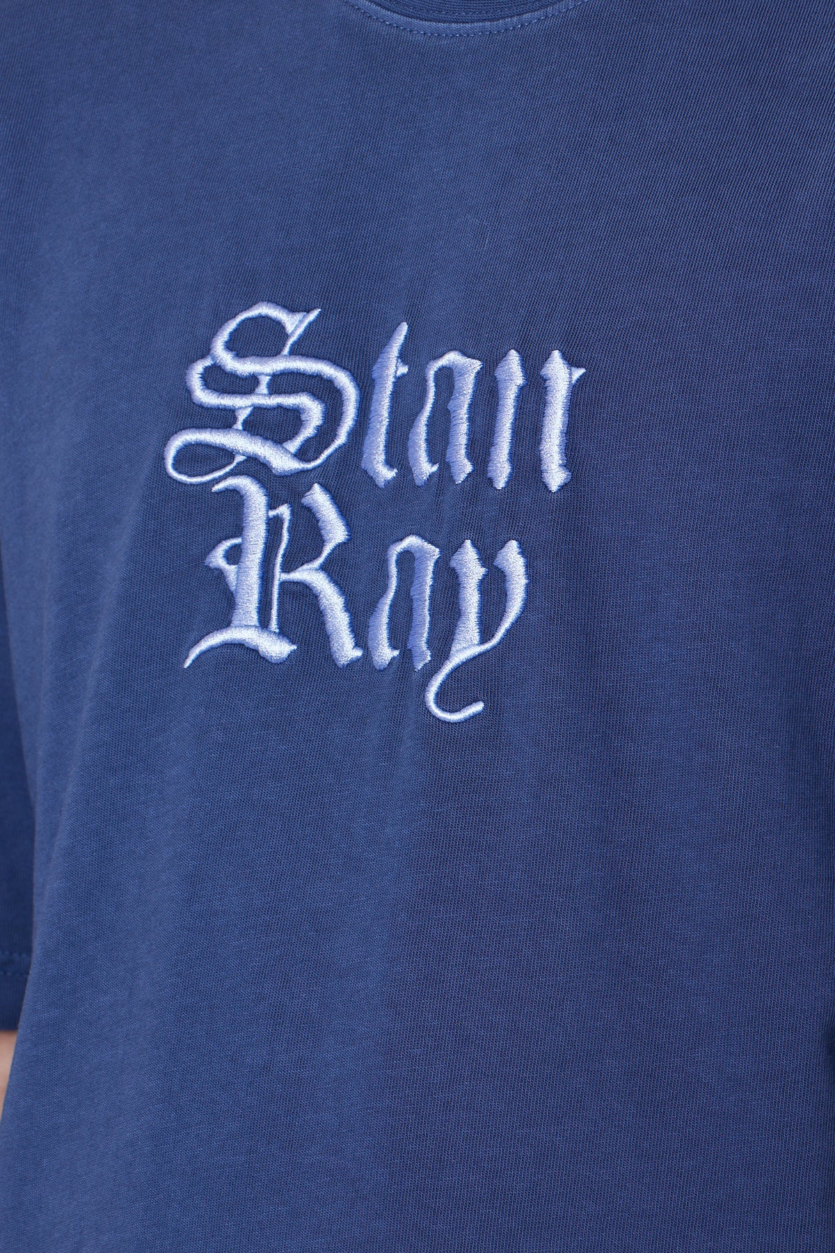 Olde Script Tee Washed Navy