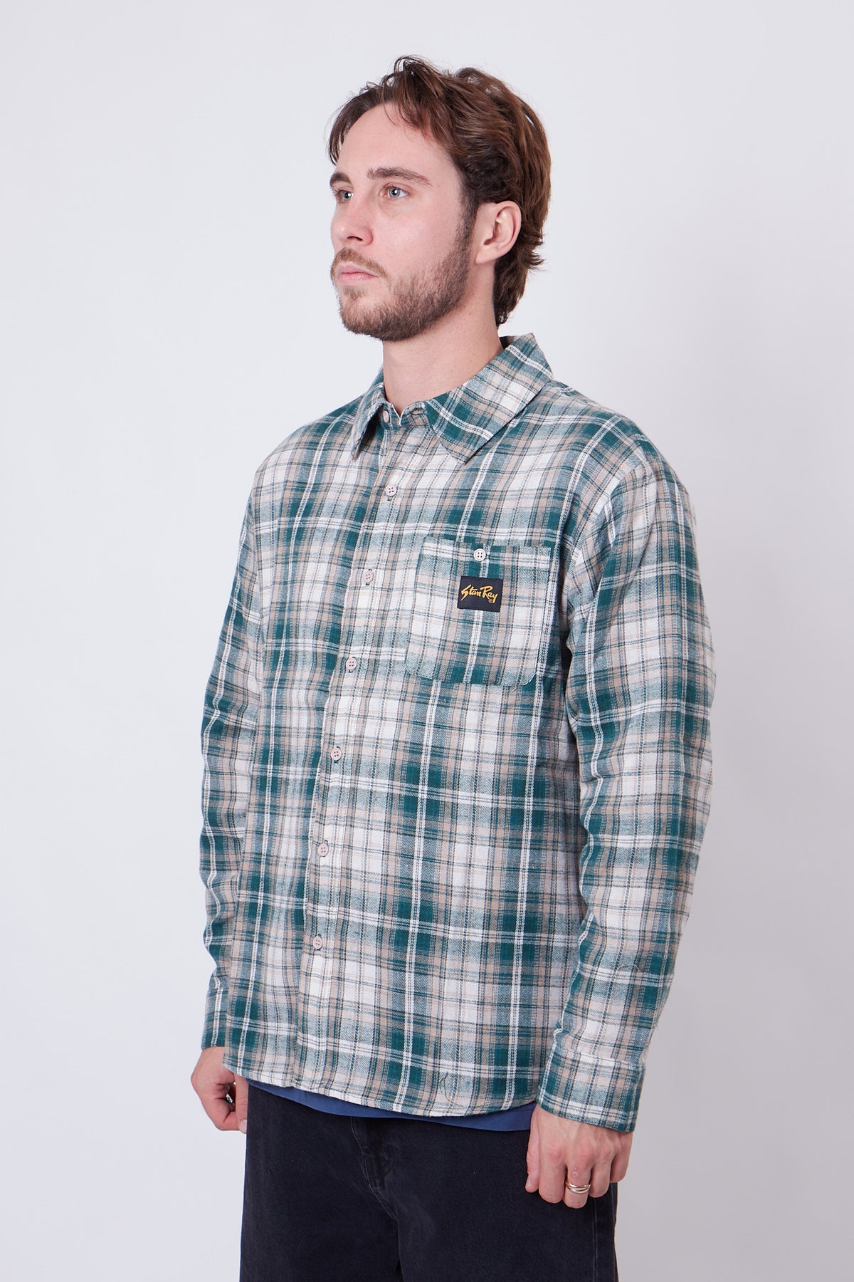 Flannel Shirt Green Plaid