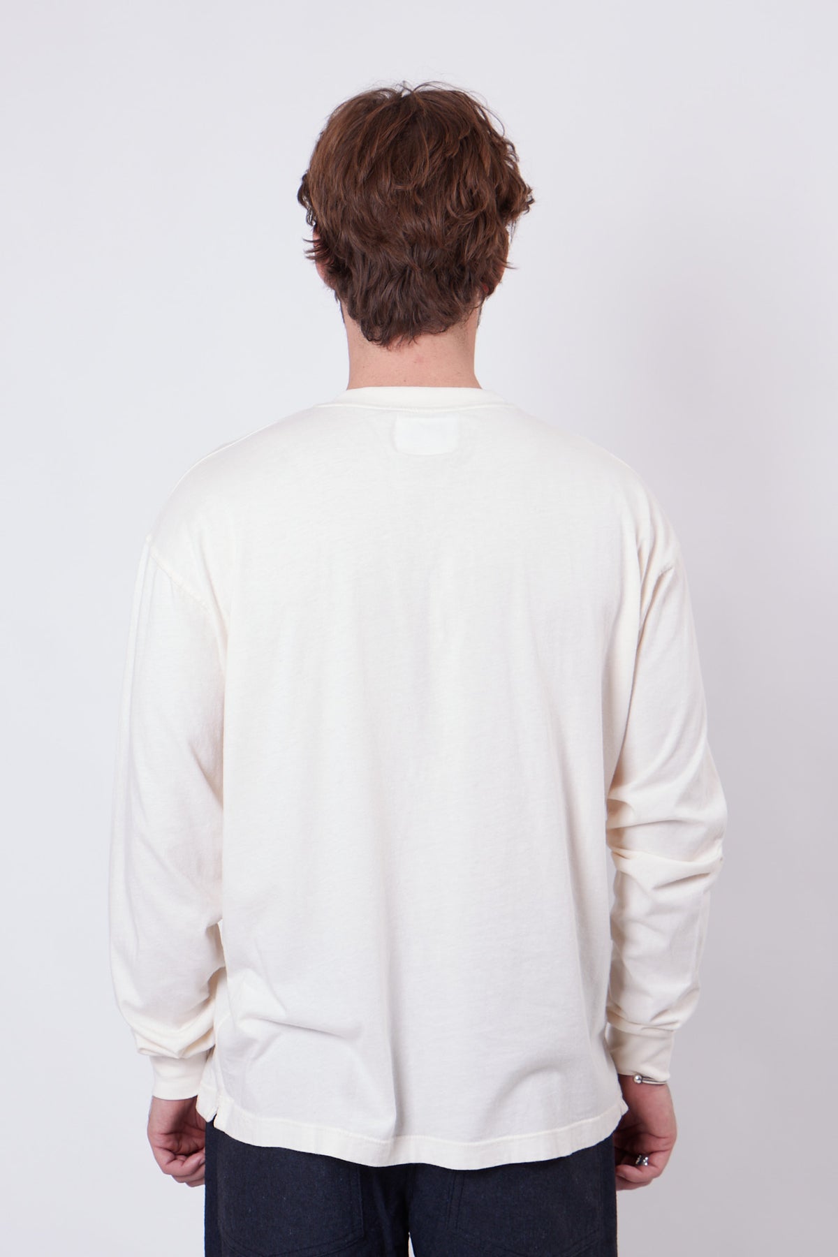 T-Shirt LS P'S Jersey Logo Cornelly Off White