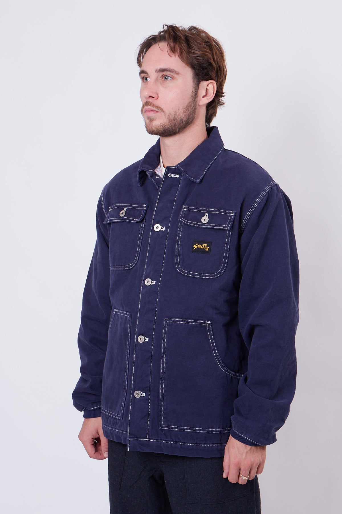 Pork Chop Jacket Washed Navy