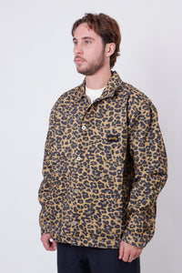 Coverall Jacket Washed Leopard