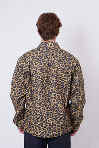 Coverall Jacket Washed Leopard
