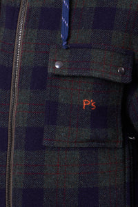 Jacket Archy P'S Wool Check Blue Green